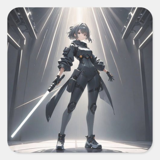 cyberpunk スクエアシール (正面)