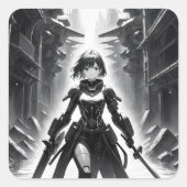 cyberpunk スクエアシール (正面)