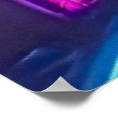 Cyberpunk 2049 Neon City Landscape Sci-Fi ポスター (角)