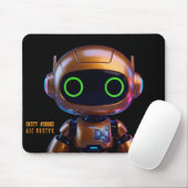 Cyberpunk AI Robot Mouse Pad #00003 | AIC Rustyx マウスパッド (マウス)
