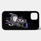 Cyberpunk Anime Maid Girl with Weapon Case-Mate iPhoneケース (裏面 (横))