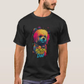 Cyberpunk Bichon Frise-Loving Dads Futuristic Bich Tシャツ (正面)