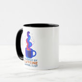 Cyberpunk "Caffeine & Pixel Dust" Coffee Mug マグカップ (正面左)