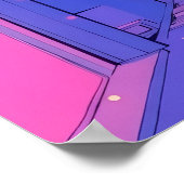 Cyberpunk Cat Girl Poster – Neon Aesthetic ポスター (角)