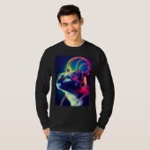 Cyberpunk Cat  Japanese Cat Aesthetic Streetwear   Tシャツ (正面フル)