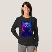 Cyberpunk Cat Japanese Cat Aesthetic Streetwear Tシャツ (正面フル)