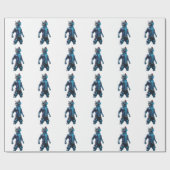 Cyberpunk Cat Wrapping Paper –Futuristic Neon Gift ラッピングペーパー (フラット)