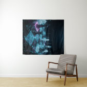 Cyberpunk Chess, Neon Digital Board Game S タペストリー (インサイチュ(横))