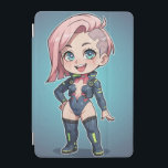 Cyberpunk Chibi Girl iPad Miniカバー<br><div class="desc">Cyberpunk Chibi Girl</div>