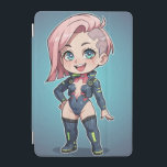 Cyberpunk Chibi Girl iPad Miniカバー<br><div class="desc">Cyberpunk Chibi Girl</div>
