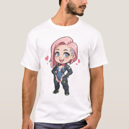 Cyberpunk Chibi Girl Tシャツ