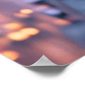 Cyberpunk Cityscape Poster Futuristic Female Hacke ポスター (角)