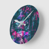 Cyberpunk clock ラウンド壁時計 (傾斜)