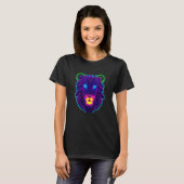 Cyberpunk Colorful Punk Leon Unique Purple Animal  Tシャツ (正面フル)