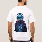 Cyberpunk DJ Vibes Tシャツ (裏面)