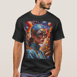 Cyberpunk Dreams：将来の探検家のビジョン Tシャツ