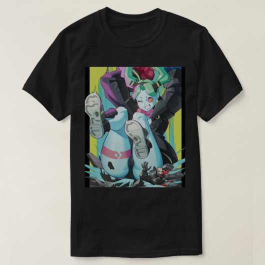Cyberpunk EdgerunnersのBecca Tシャツ (デザイン正面)