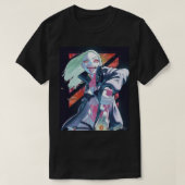 Cyberpunk EdgerunnersのRebecca Tシャツ (デザイン正面)