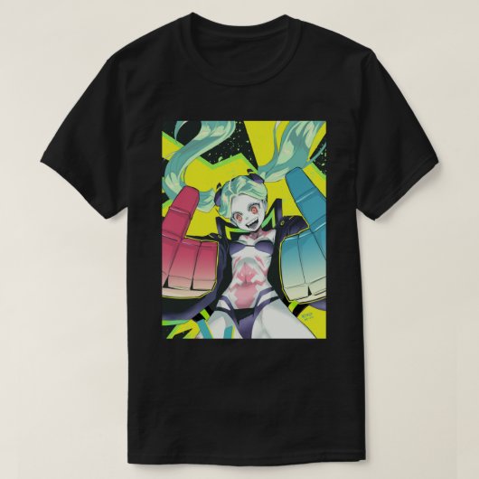 Cyberpunk Edgerunners Rebecca (2) Tシャツ (デザイン正面)