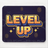 Cyberpunk Executive Neon Glowing Blue Grid マウスパッド (正面)