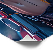 Cyberpunk Femme Fatale：未来的AIアンドロイド ポスター (コーナー)