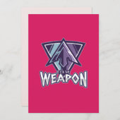 Cyberpunk Gaming Logo | Triangle Warrior Emblem 招待状 (正面/裏面)