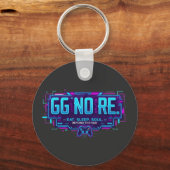 ​Cyberpunk GG NO RE Gaming Aesthetic - Neon Gamer  キーホルダー (正面)