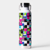 Cyberpunk Glitch Aesthetic Water Bottle ウォーターボトル (正面)