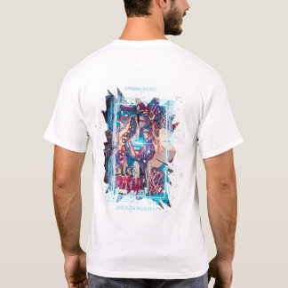 Cyberpunk Glitch Art & Broken Reality Graphic T-Sh Tシャツ