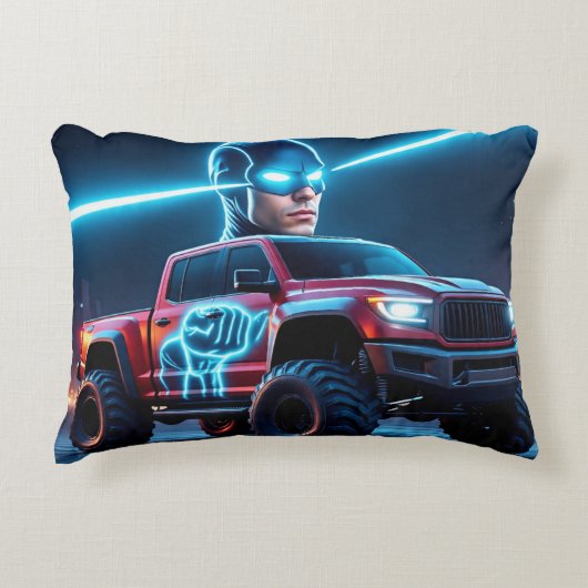 Cyberpunk Hero Monster Truck アクセントクッション (正面)