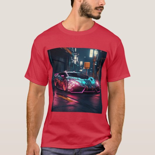 Cyberpunk Huracan Tシャツ (正面)