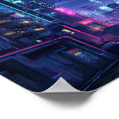 Cyberpunk Japan屋上 ポスター (角)