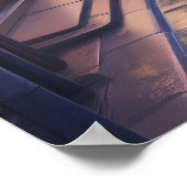 Cyberpunk Japan Street Neon Cityscape Anime modern ポスター (角)