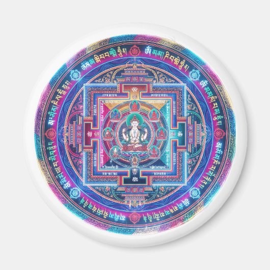 Cyberpunk Mandala マグネット (正面)