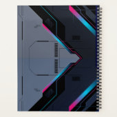 Cyberpunk Mecha Armor | Personalized Gamer Mission プランナー手帳 (裏面)