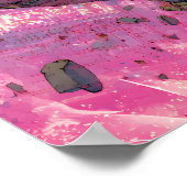 Cyberpunk Mecha Pilot Leap Neon City Action Art ポスター (角)