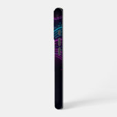 Cyberpunk Neon Wave Glitch Gaming Phone Case - Ab iPhoneケース (左側面)