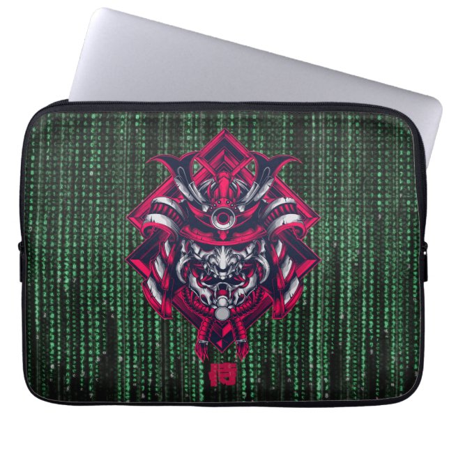 Cyberpunk Oni Matrix Laptop Sleeve ラップトップスリーブ (正面)