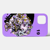 Cyberpunk Pastel Goth Anime Girl Custom Numbe Case-Mate iPhoneケース (裏面 (横))