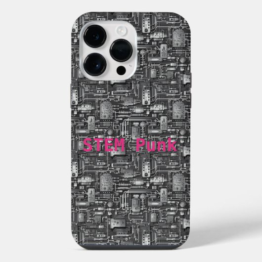 Cyberpunk PCBエレクトロニクス回路基板パターン iPhoneケース (裏面)