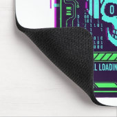 ​Cyberpunk Pixel Skull Gaming Mouse Pad - Error 40 マウスパッド (コーナー)