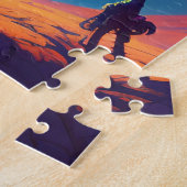  cyberpunk planet earth star cosmos fantasy ジグソーパズル (側面)