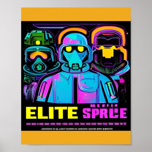 Cyberpunk Propaganda Recruitment Poster ポスター (正面)