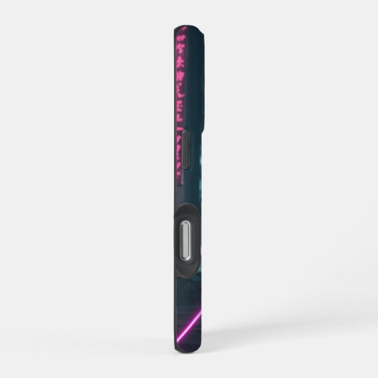 Cyberpunk / Retro Aesthetic Design iPhoneケース (右側面)
