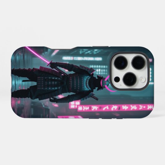 Cyberpunk / Retro Aesthetic Design iPhoneケース (裏面横)
