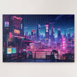 Cyberpunk Rooftop Tokyo ジグソーパズル