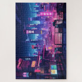 Cyberpunk Rooftop Tokyo ジグソーパズル (縦)