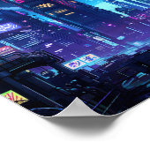 Cyberpunk Rooftop Tokyo ポスター (角)