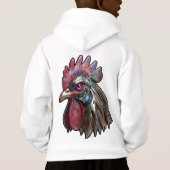 Cyberpunk Rooster Iridescent Mechanical Art  (裏面)