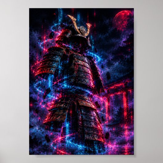 Cyberpunk Samurai Armor ポスター (正面)